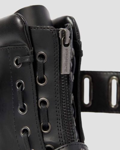 Botas Con Cordones Dr Martens 1490 Quynn Smooth Cuero Buckle Para Mujer DR5064H